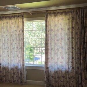 Floral Patterned Curtains